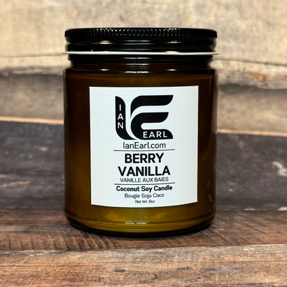 Berry Vanilla - Coconut Soy Wax - 8oz Candle