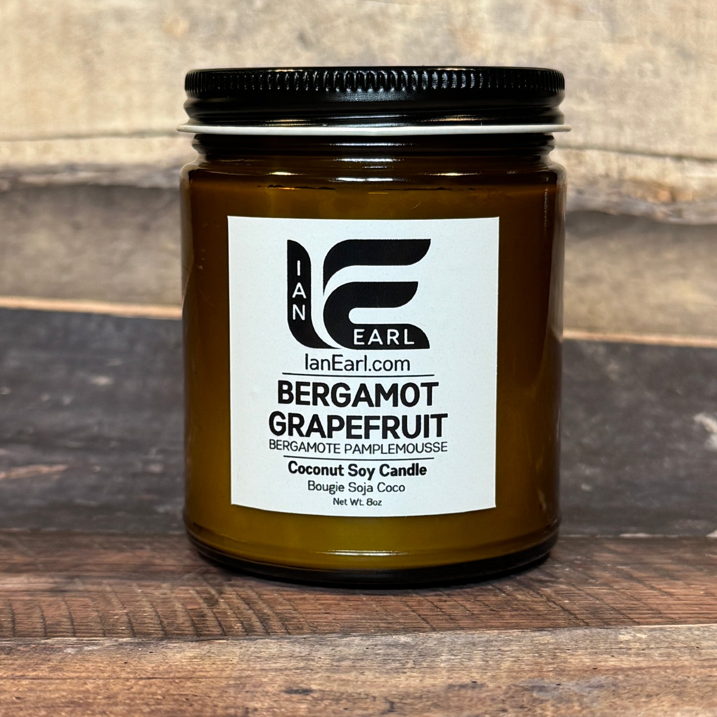 Bergamot Grapefruit - Coconut Soy Wax - 8oz Candle