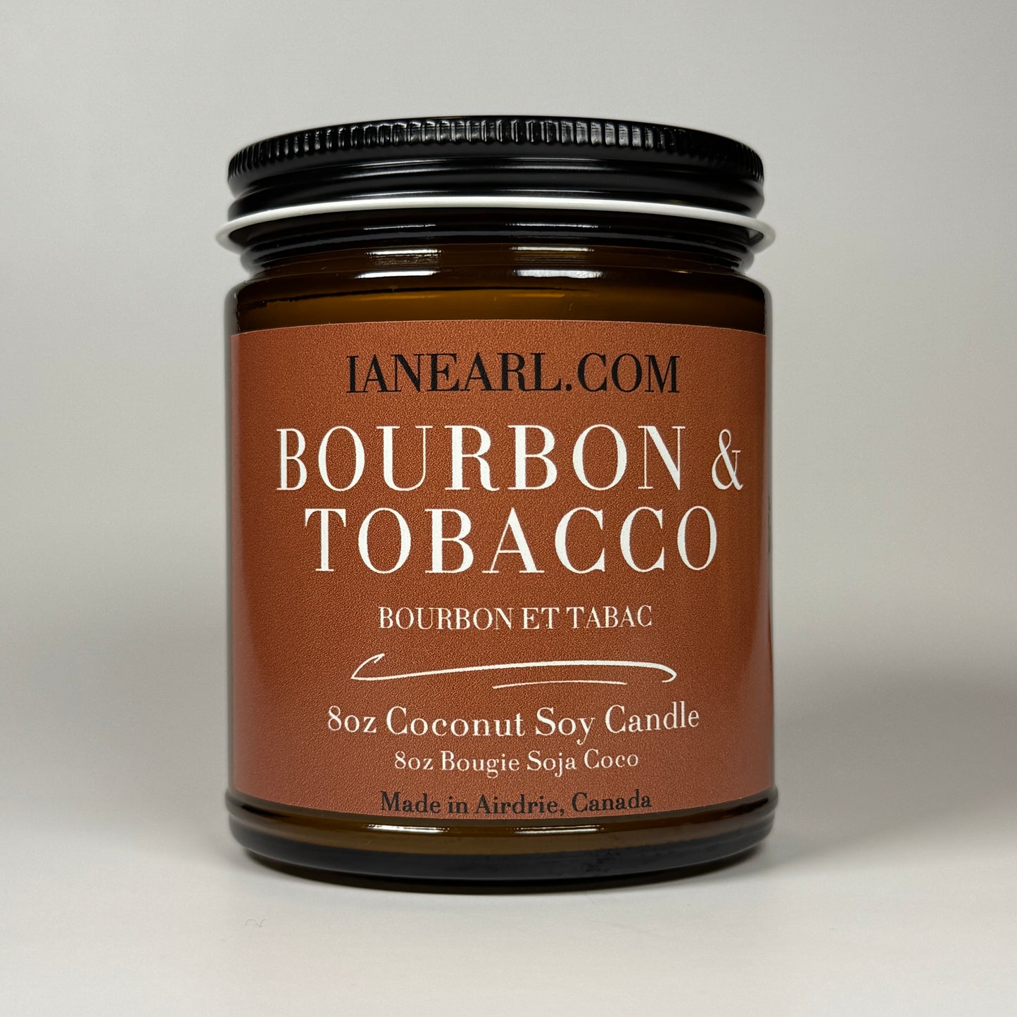 Bourbon & Tobacco - 8oz Coconut Soy Candle