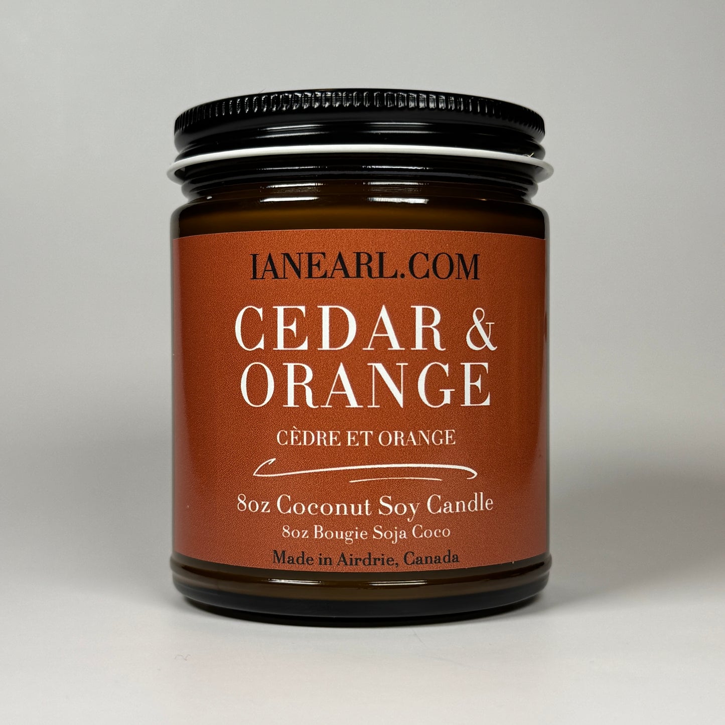 Cedar & Orange - 8oz Coconut Soy Candle