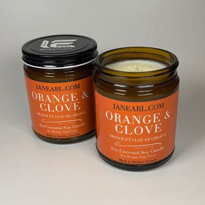 Orange & Clove - 8oz Coconut Soy Candle - Prismatic Ash Soap Co.
