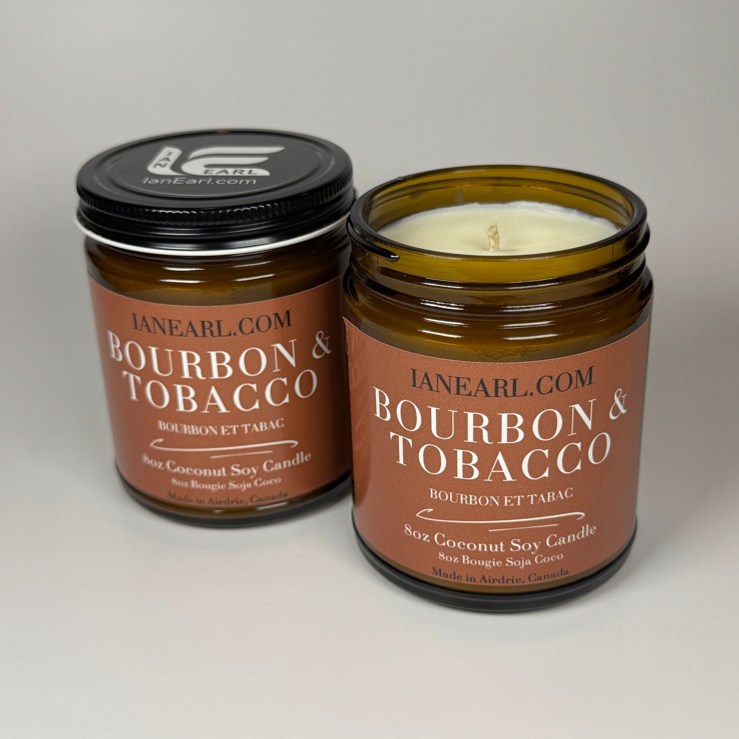 Bourbon & Tobacco - 8oz Coconut Soy Candle
