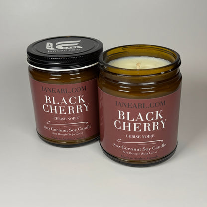 Black Cherry - 8oz Coconut Soy Candle