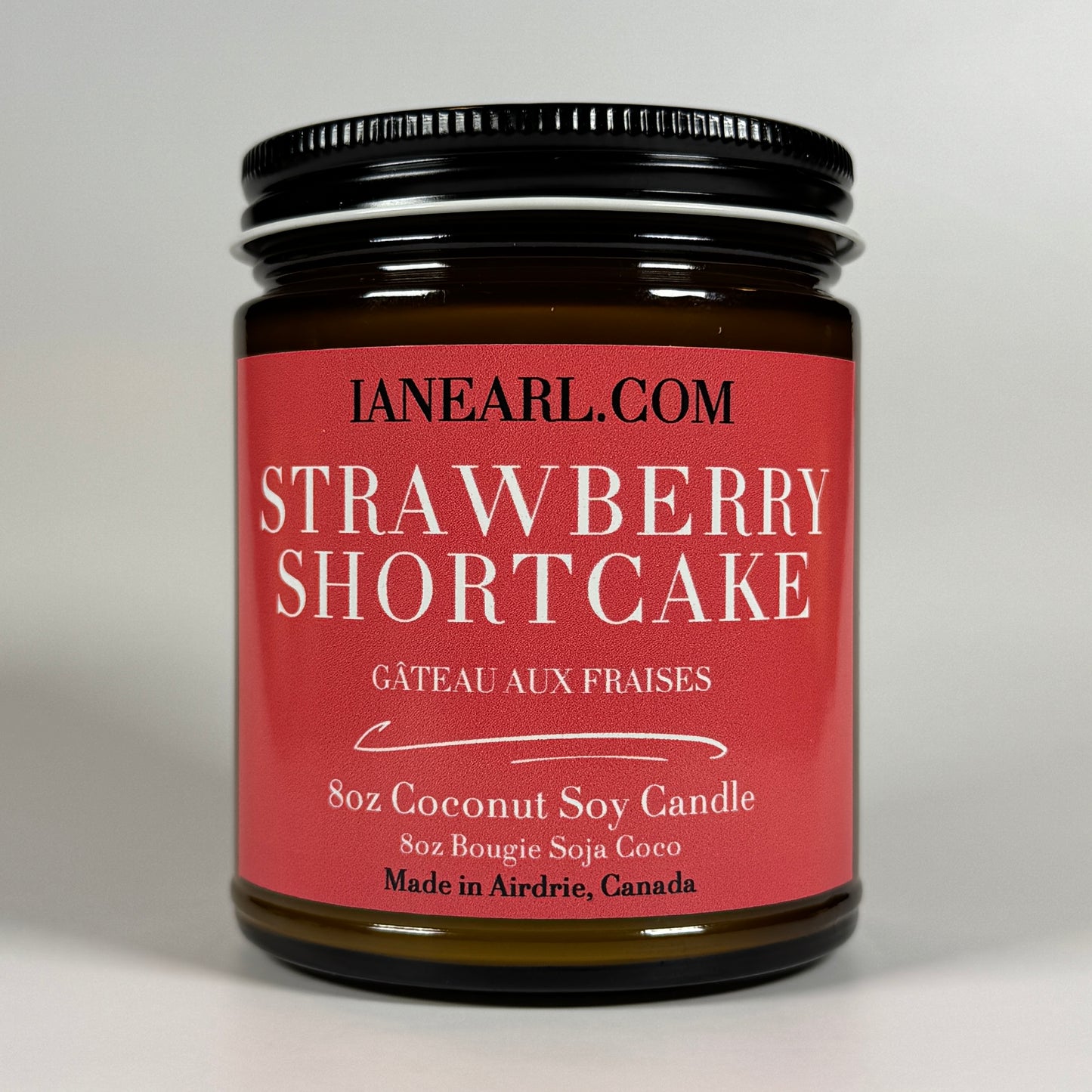 Strawberry Shortcake - 8oz Coconut Soy Candle - Prismatic Ash Soap Co.