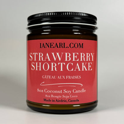 Strawberry Shortcake - 8oz Coconut Soy Candle - Prismatic Ash Soap Co.