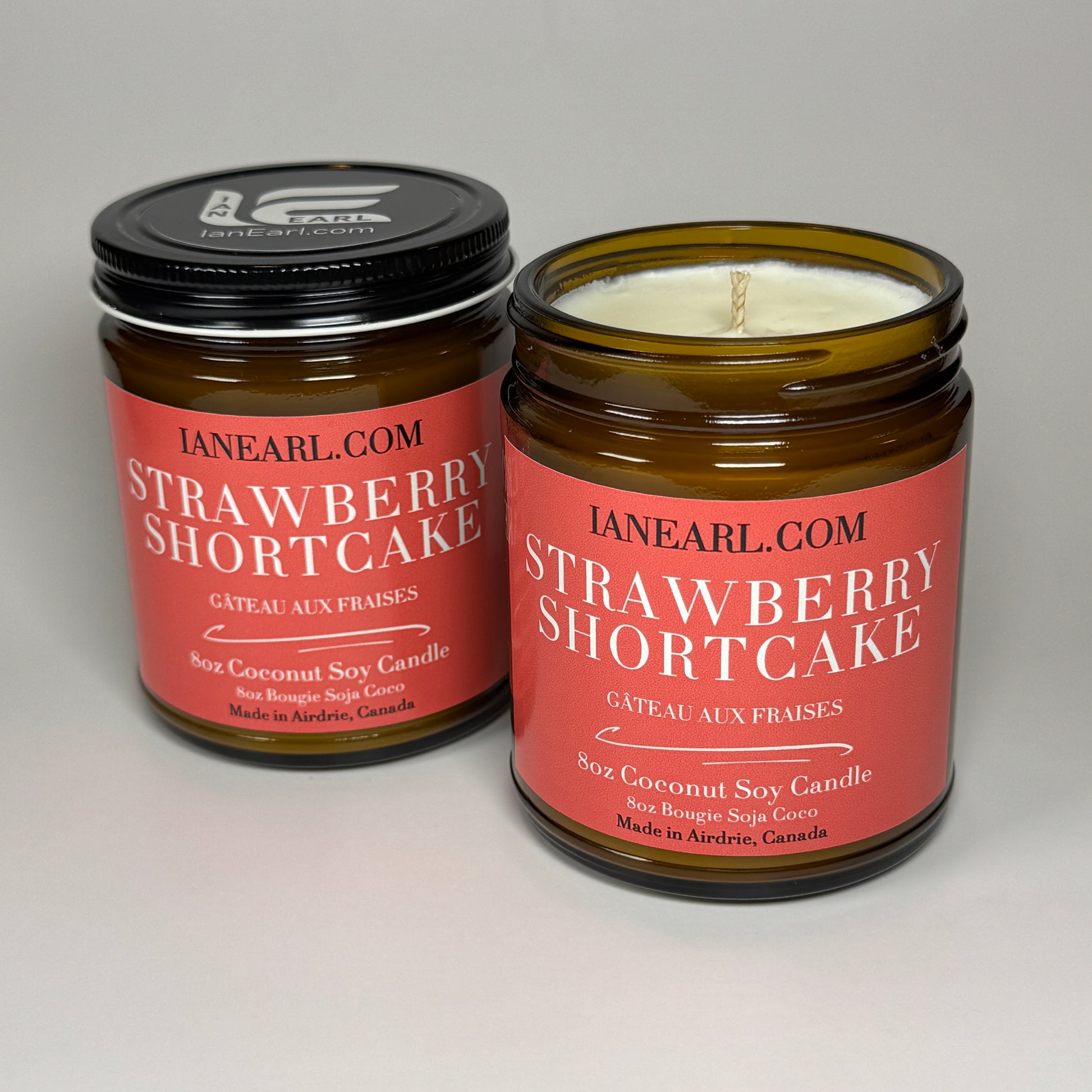 Strawberry Shortcake - 8oz Coconut Soy Candle - Prismatic Ash Soap Co.