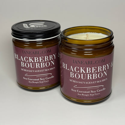 Blackberry & Bourbon - 8oz Coconut Soy Candle